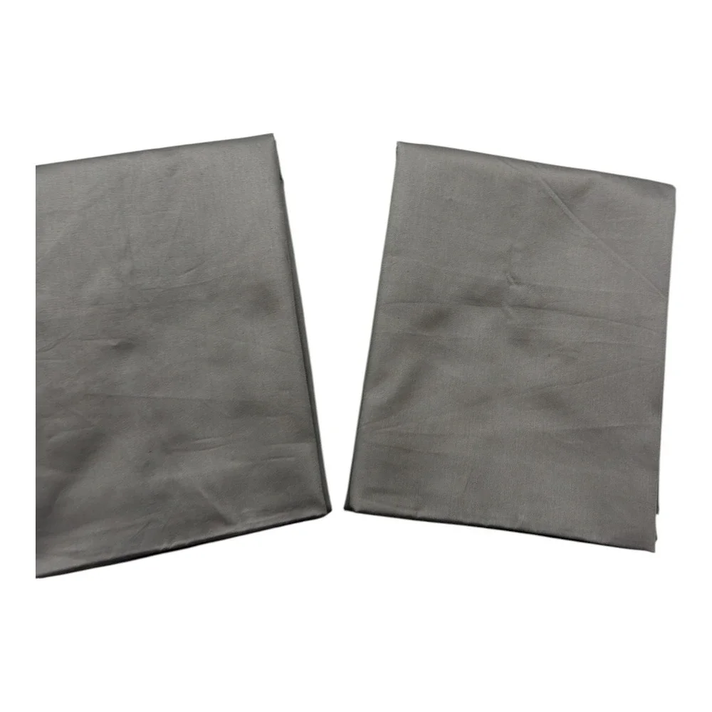 Ella Jayne Cotton Percale Pillowcase‎ 300 Thread Count 2-Piece Set NWOT Charcoal